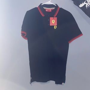 Brand new Black Scuderia Ferrari Men’s collared shirt